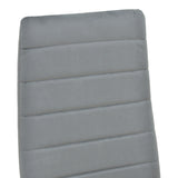 Scaun catifea Parker, Catifea, Negru, 39x48x95 cm - Gri
