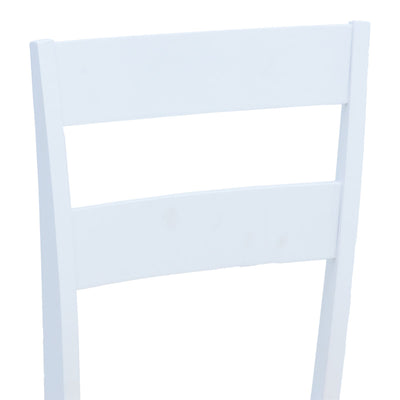 Scaun pentru sufragerie York, alb-Natural, lemn/piele eco, 39x47x89 cm, foto produs 6