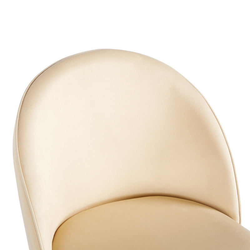Scaun Perch, Catifea, Crem, 50x43x82 cm, imagine produs 5