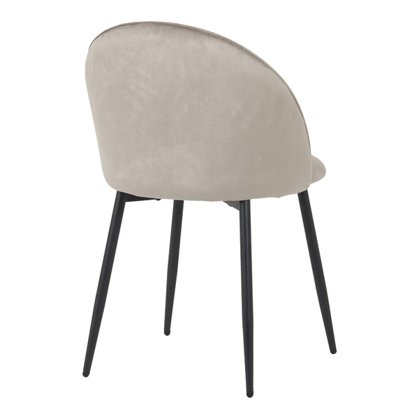 Scaun Perch, Catifea Gri, Picioare Metalice, Negre, 50x43x82 cm