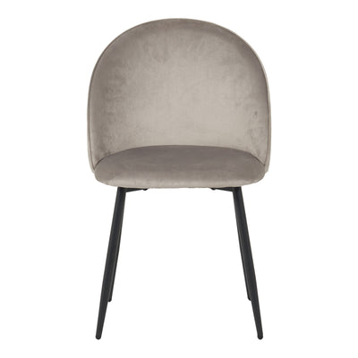 Scaun Perch, Catifea Gri, Picioare Metalice, Negre, 50x43x82 cm, perspectiva suplimentara