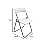 Scaun pliabil cu funcție Edison, Metal, Negru, 38x49x73 cm - Negru