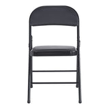 Scaun Pliabil, Alb, 46x46x79 cm - Negru