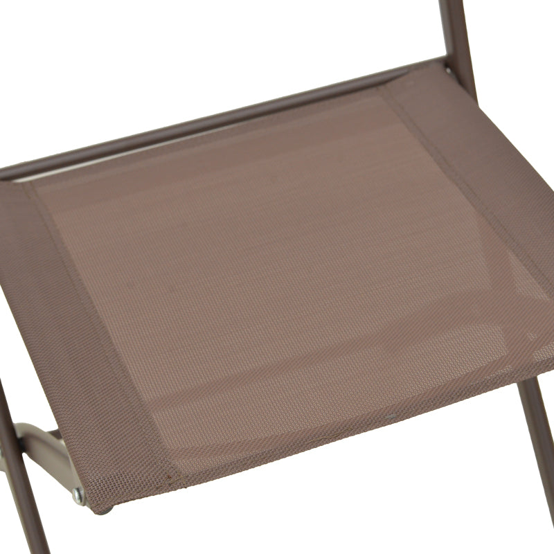 Scaun pliabil Jeve, metal si textilene, 46x51x81 cm - Antracit