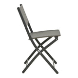 Scaun pliabil Jeve, metal si textilene, 46x51x81 cm - Gri