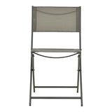 Scaun pliabil Jeve, metal si textilene, 46x51x81 cm - Gri