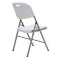 Scaun pliabil Zora alb, pentru conferinte sau exterior, 46x56x87 cm, imagine suplimentara