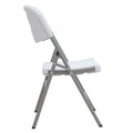 Scaun pliabil Zora alb, pentru conferinte sau exterior, 46x56x87 cm, detaliu produs