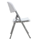 Scaun pliabil Zora alb, pentru conferinte sau exterior, 46x56x87 cm