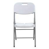 Scaun pliabil Zora alb, pentru conferinte sau exterior, 46x56x87 cm, perspectiva suplimentara