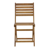 Scaun pliant Fatel lemn de salcam, Natural, 40x53x82 cm