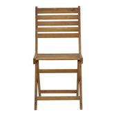 Scaun pliant Fatel lemn de salcam, Natural, 40x53x82 cm, perspectiva suplimentara