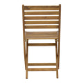 Scaun pliant Fatel lemn de salcam, Natural, 40x53x82 cm, foto produs