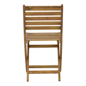 Scaun pliant Fatel lemn de salcam, Natural, 40x53x82 cm, foto produs