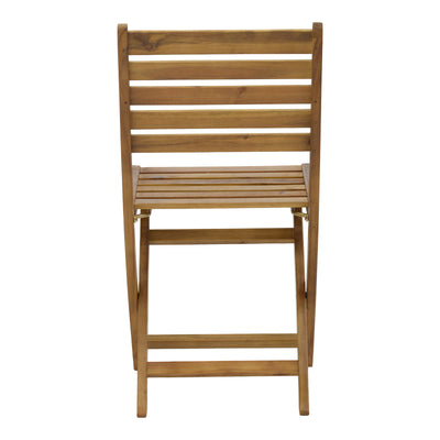 Scaun pliant Fatel lemn de salcam, Natural, 40x53x82 cm, foto produs