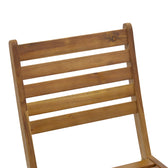 Scaun pliant Fatel lemn de salcam, Natural, 40x53x82 cm, foto produs 6