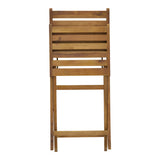 Scaun pliant Fatel lemn de salcam, Natural, 40x53x82 cm