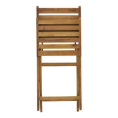 Scaun pliant Fatel lemn de salcam, Natural, 40x53x82 cm, foto produs 9