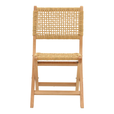 Scaun pliant Xianju lemn de fag si frânghie, Natural, 47x58x85 cm, perspectiva suplimentara