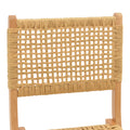 Scaun pliant Xianju lemn de fag si frânghie, Natural, 47x58x85 cm, foto produs 6