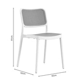 Scaun Poetica cu protectie UV, Alb, 42x52x81 cm, foto produs 13