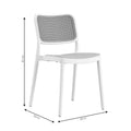Scaun Poetica cu protectie UV, Alb, 42x52x81 cm, foto produs 8