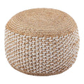 Puf Scaun-pouf Bocca din iuta, Natural D40x45 cm