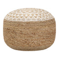 Puf Scaun-pouf Noca din iuta, Natural D40x30 cm