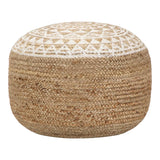 Puf Scaun-pouf Noca din iuta, Natural D40x30 cm