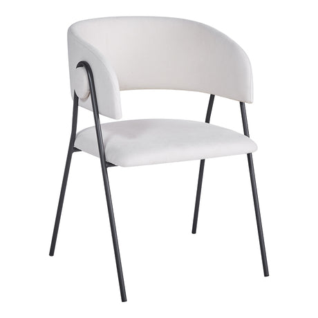 Scaun Rachele cu funcție confort, Bej, Picioare Metalice, Negre, 52x65x79 cm