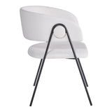 Scaun Rachele cu funcție confort, Bej, Picioare Metalice, Negre, 52x65x79 cm - Bej