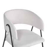 Scaun Rachele cu funcție confort, Bej, Picioare Metalice, Negre, 52x65x79 cm - Bej