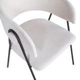 Scaun Rachele cu funcție confort, Bej, Picioare Metalice, Negre, 52x65x79 cm - Bej