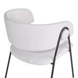 Scaun Rachele cu funcție confort, Bej, Picioare Metalice, Negre, 52x65x79 cm - Bej