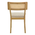 Scaun Raffles, Rubberwood cu rattan și gri-bej, 47x48x83 cm, foto produs 6