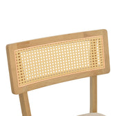 Scaun Raffles, Rubberwood cu rattan și gri-bej, 47x48x83 cm, foto produs 7