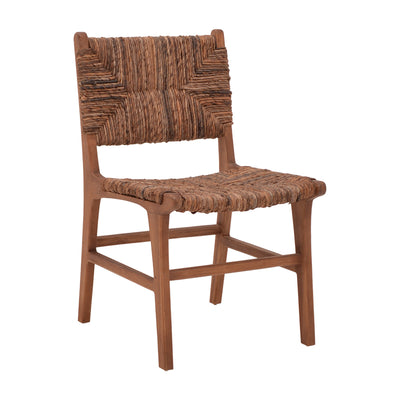 Scaun Refane lemn de tec, Natural, 50x58x85 cm, imagine suplimentara