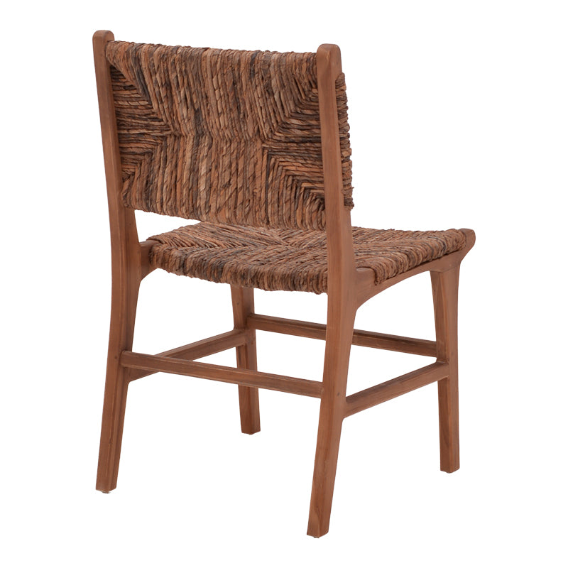 Scaun Refane lemn de tec, Natural, 50x58x85 cm, detaliu produs