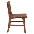 Scaun Refane lemn de tec, Natural, 50x58x85 cm, perspectiva suplimentara