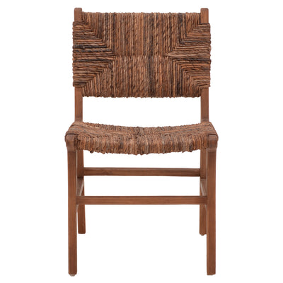 Scaun Refane lemn de tec, Natural, 50x58x85 cm, foto produs