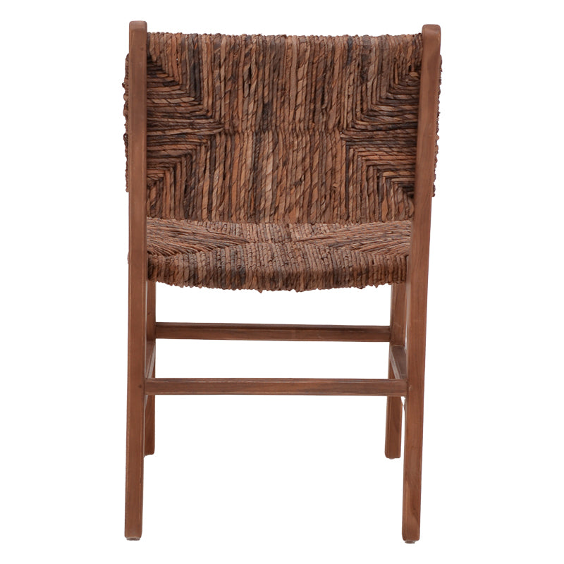 Scaun Refane lemn de tec, Natural, 50x58x85 cm, foto produs 6