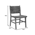Scaun Refane lemn de tec, Natural, 50x58x85 cm, foto produs 10
