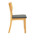 Scaun Renna, lemn fag Natural și perna, neagra, 48x52x79 cm, perspectiva suplimentara