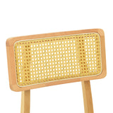 Scaun Renna, lemn fag Natural și perna, neagra, 48x52x79 cm