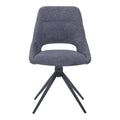 Scaun rotativ Luciano I, Textil, Antracit, 52x54x85 cm, detaliu produs