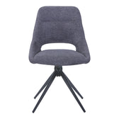 Scaun rotativ Luciano I, Textil, Antracit, 52x54x85 cm, detaliu produs