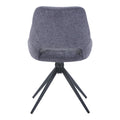 Scaun rotativ Luciano I, Textil, Antracit, 52x54x85 cm, perspectiva suplimentara