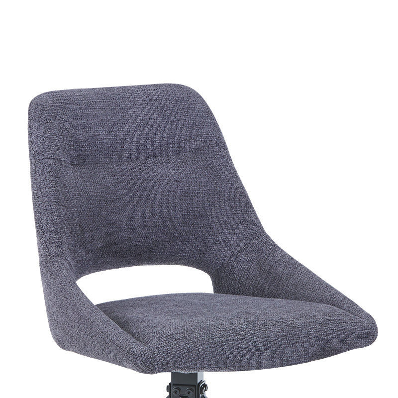 Scaun rotativ Luciano I, Textil, Antracit, 52x54x85 cm, foto produs