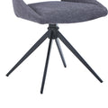Scaun rotativ Luciano I, Textil, Antracit, 52x54x85 cm, foto produs 6