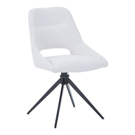 Scaun rotativ Luciano I, Textil, Bej, 52x54x85 cm
